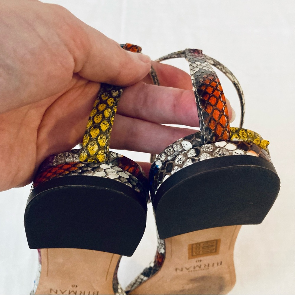 Alexandre Birman T Strap Python Sandals Sz40 Rare - image 8